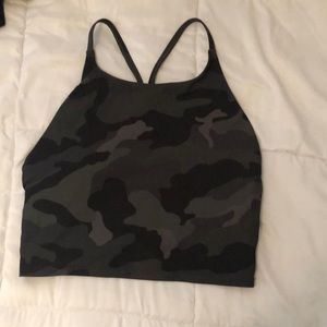 camo halter crop top